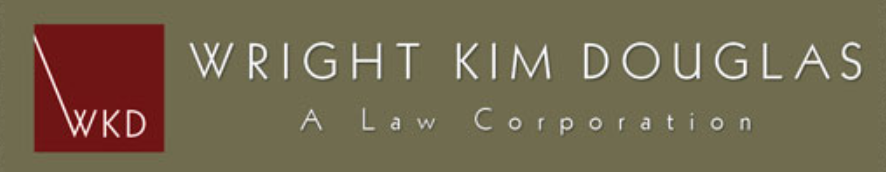 The logo of Wright Kim Douglas legal corporation